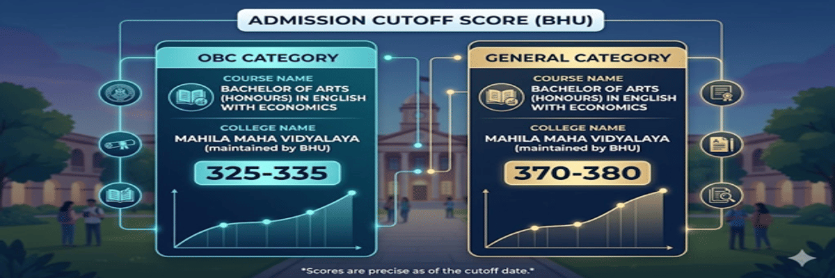 CUET UG BHU Cutoff for BA (Hons) English with Economics at BHU