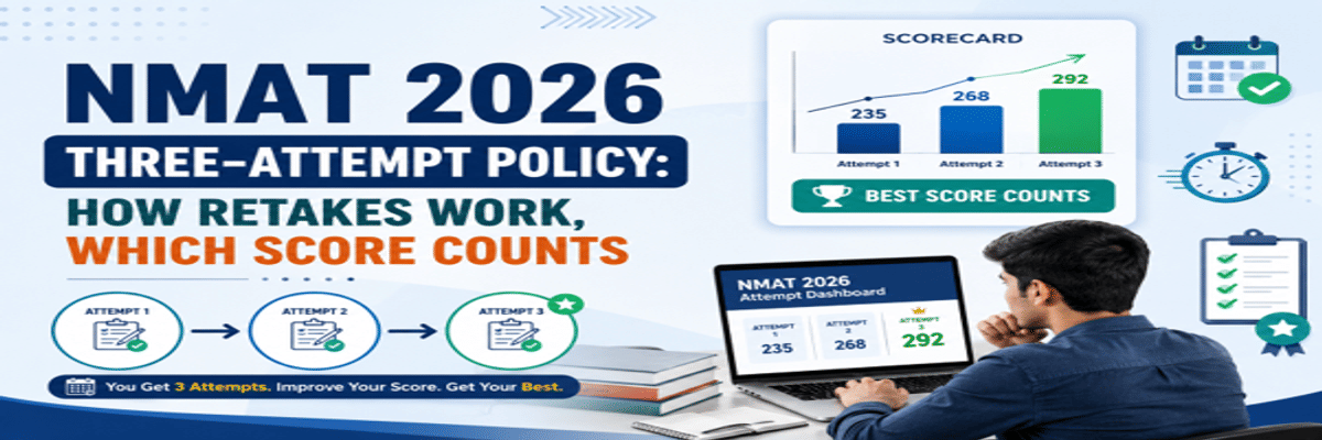 NMAT 2026 Three-Attempt Policy: How Retakes Work, Which Score Counts
