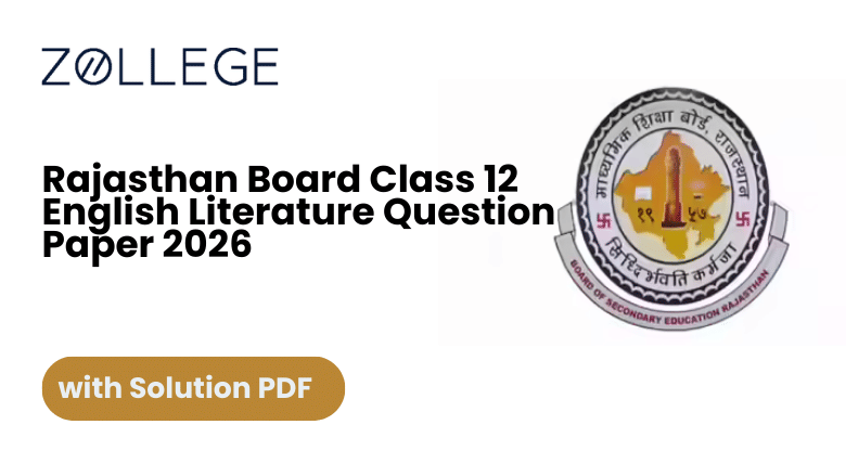 Rajasthan Board Class 12 English Literature Question Paper 2026 with Solutions