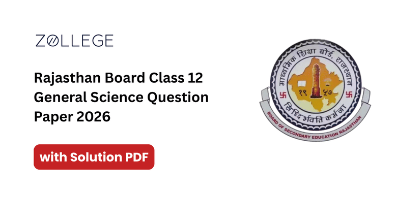 Rajasthan Board Class 12 General Science Question Paper 2026 with Solution Pdf