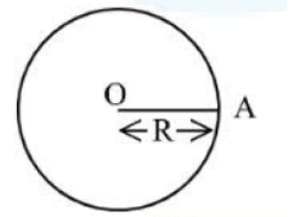 electric potential (V) radially away from the entire