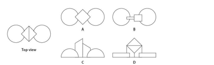 top view of a 3D form