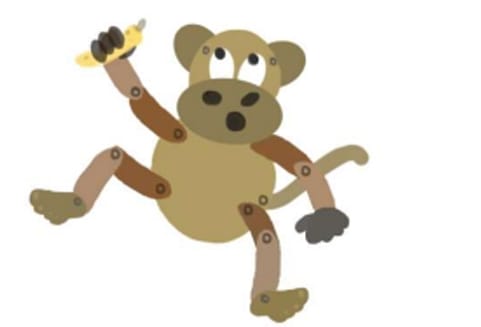 animation studio has created a paper cut-out model with movable joints