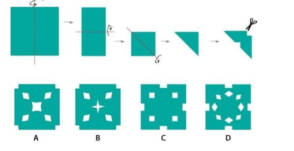 piece of paper is folded