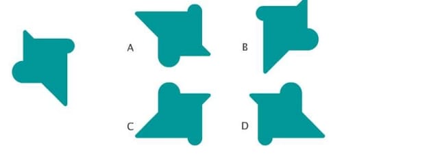 image on the left is rotated 90◦ clockwise and then flipped