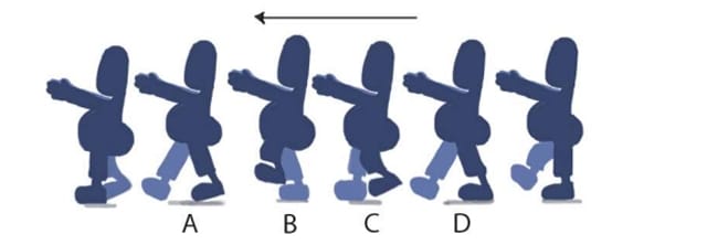 sequence of a man sleepwalking