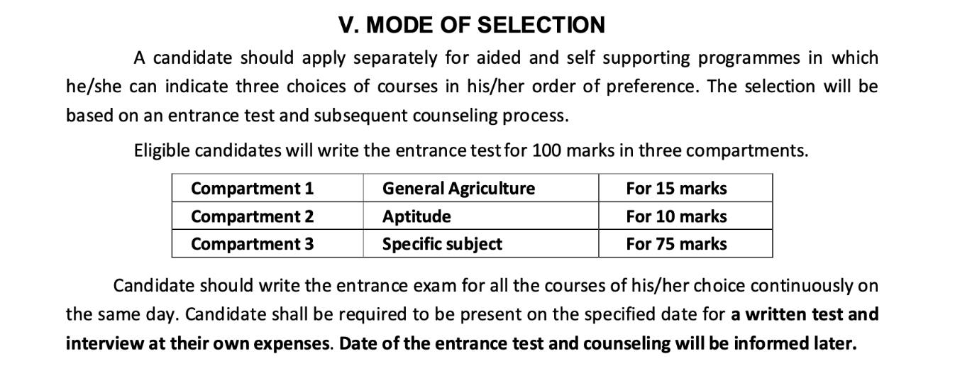 AU Chidambaram M.Sc Selection