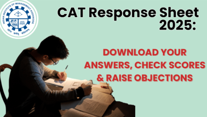 CAT Response Sheet 2025