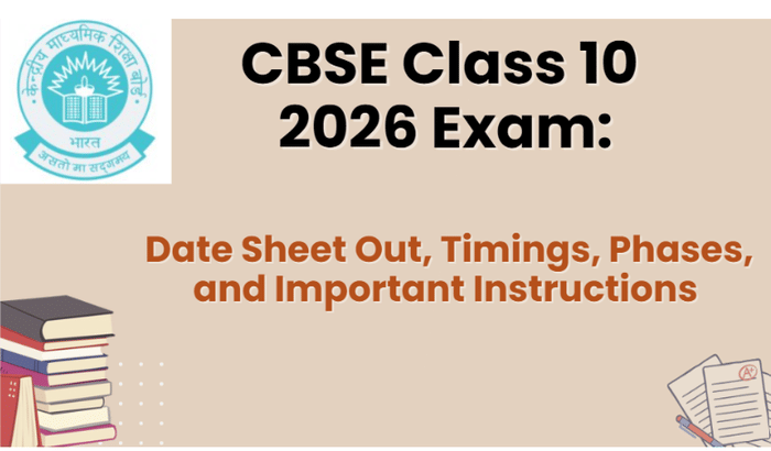 CBSE Class 10 2026 Datesheet