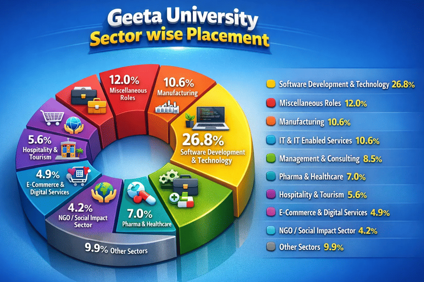 Geeta University Sector-Wise Placement 2025