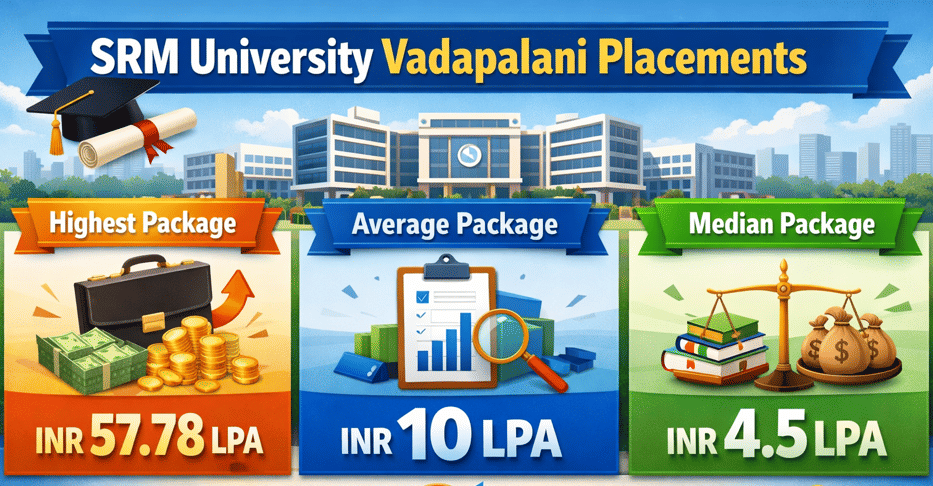 SRM University Vadapalani Placements