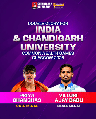 Chandigarh University Athletes Win Gold and Silver at Glasgow 2026 Commonwealth Games