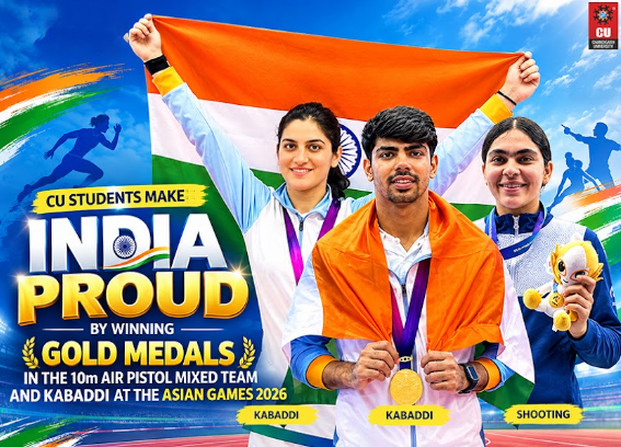 Chandigarh University Athletes Win 3 of India’s 4 Gold Medals at 2026 Asian Games