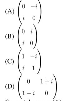 matrices is Hermitian