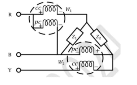 phase sequence being R-Y-B.