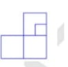 Five cubes of identical size and another smaller cube are assembled