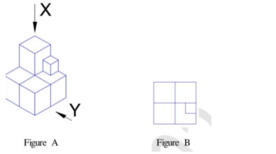 Five cubes of identical size and another smaller cube