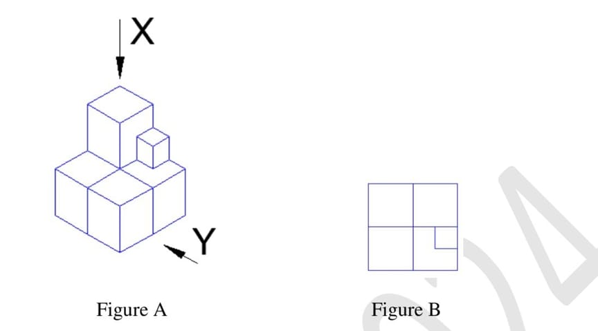 Five cubes of identical size and another smaller cube