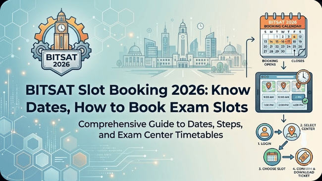BITSAT Slot booking banner image