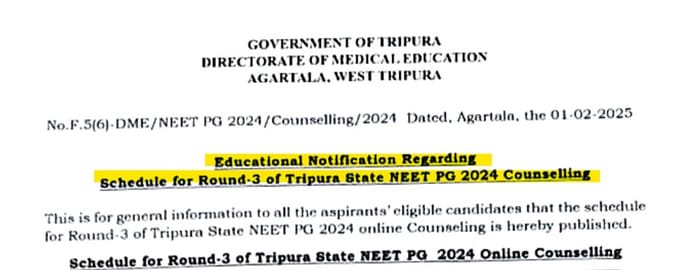 Tripura NEET PG