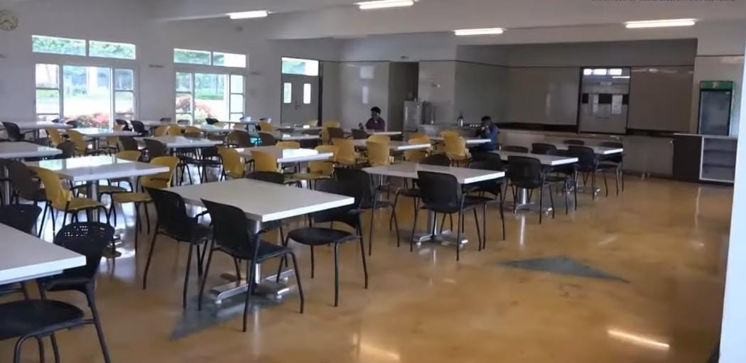 Campus mess and dining area