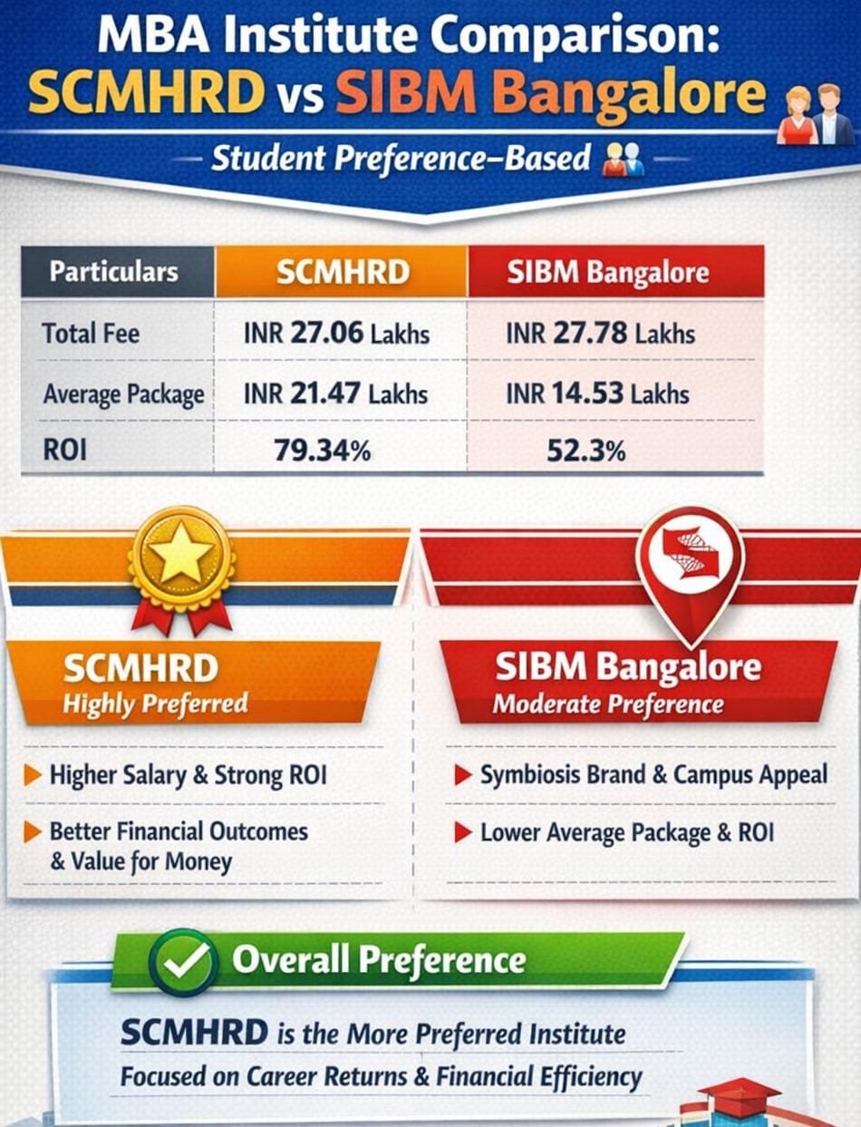 SCMHRD vs SIBM Bangalore