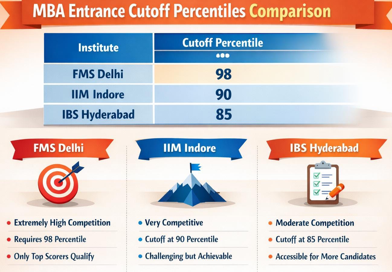 FMS Delhi vs IIM Indore vs IBS Hyderabad