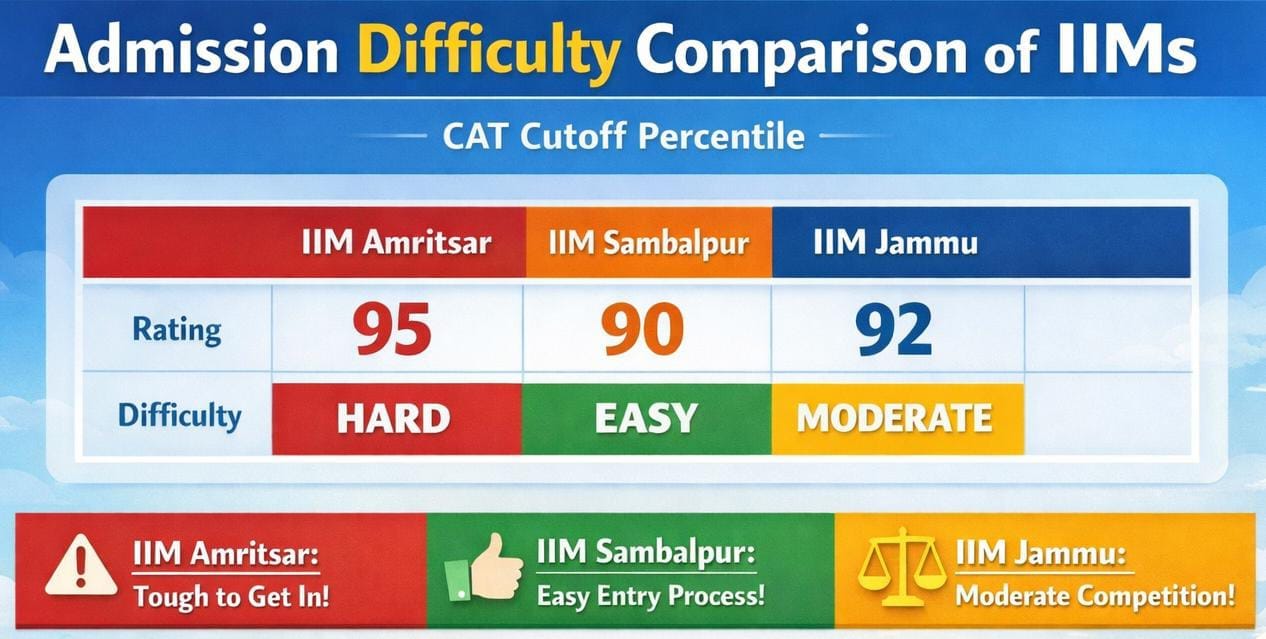 IIM Amritsar vs IIM Sambalpur vs IIM Jammu