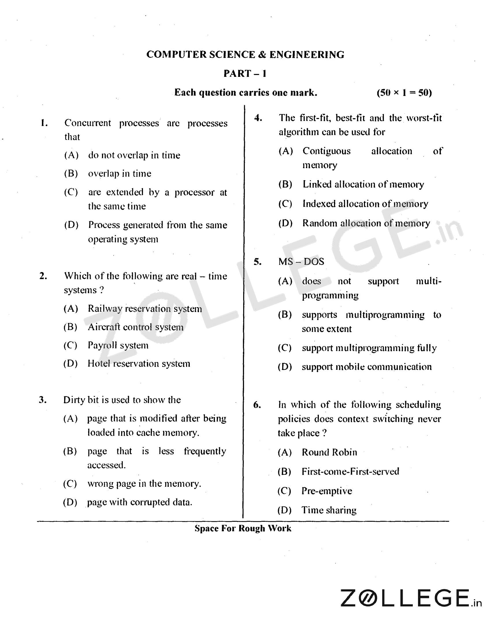 Karnataka PGCET 2017 Question Paper with Answer Key PDF for