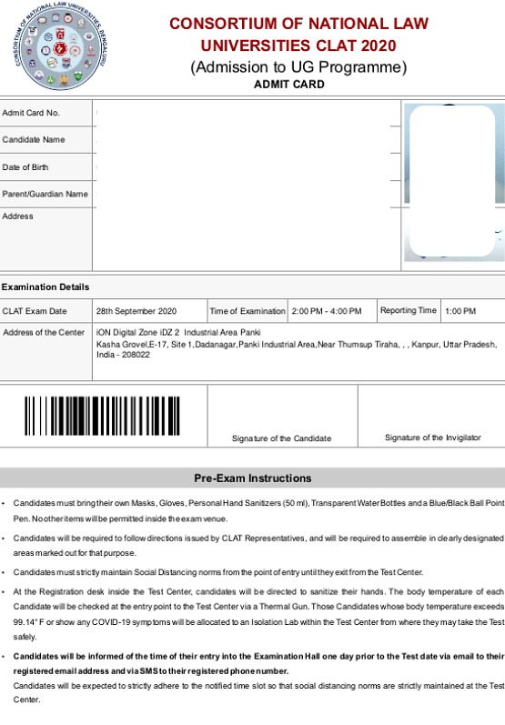 CLAT 2024 Admit Card (Out): Direct Link, Steps To Download Admit Card ...