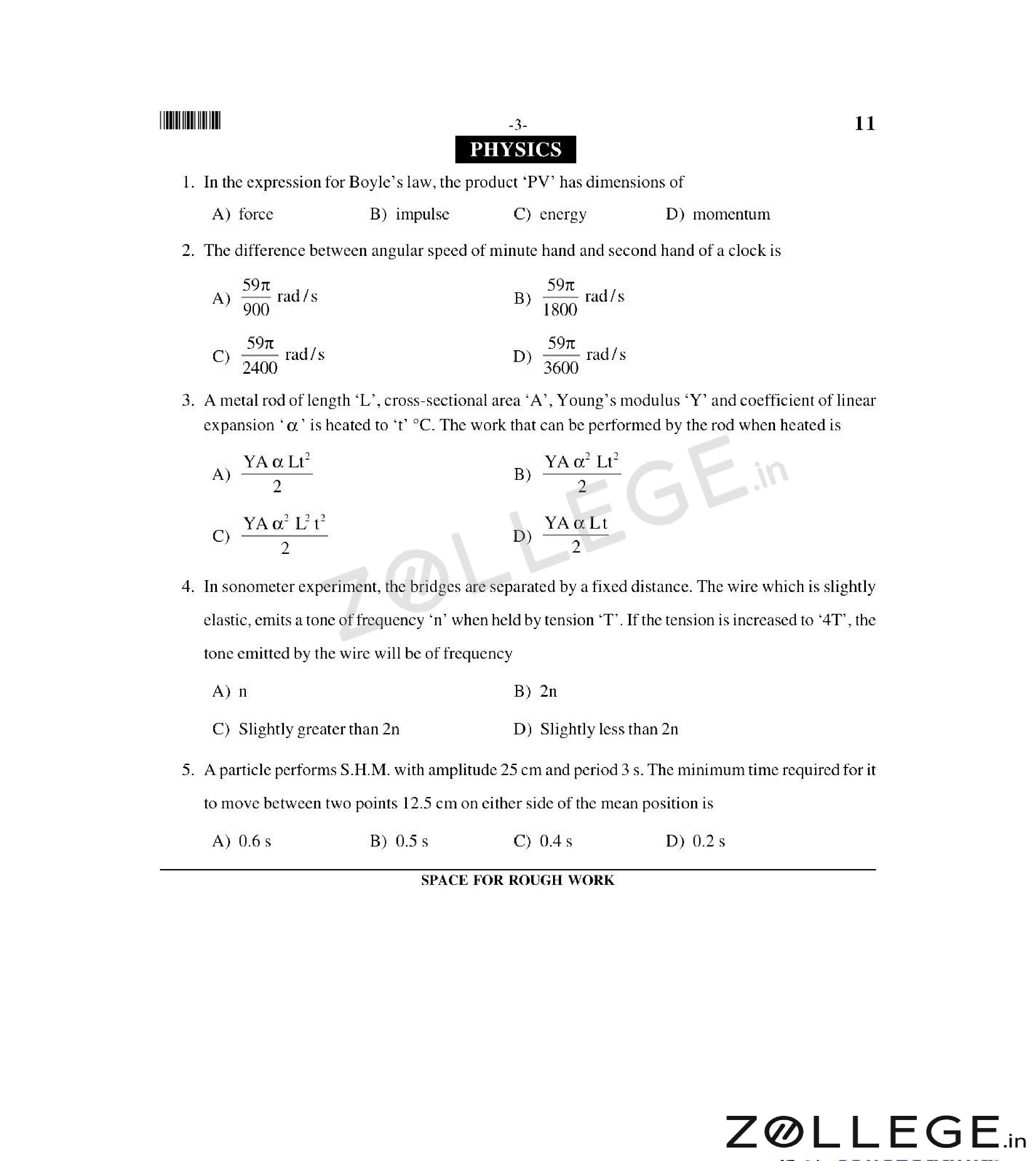 MHT CET 2015 Question Paper with Answer Key PDF for PCB May 7