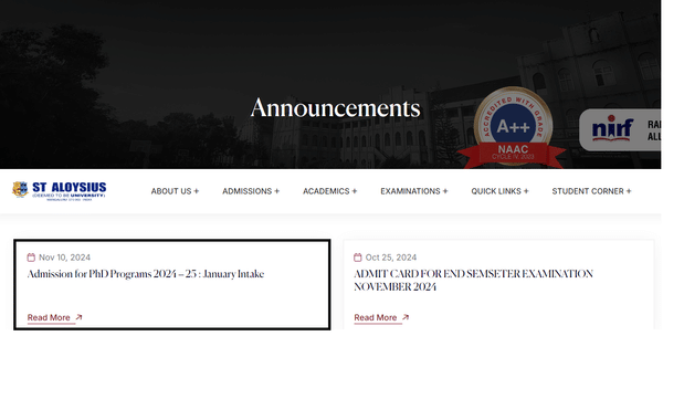 Announcement