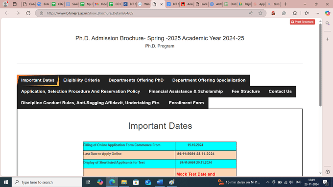 Admission