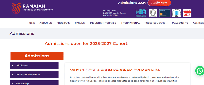 Admission Notice