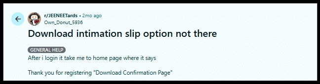 How to Download JEE Main City Intimation Slip PDF