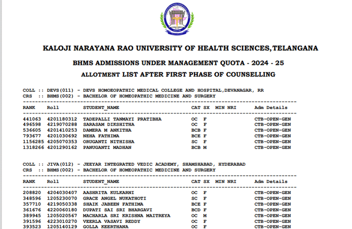 First phase