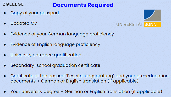 University of Bonn Admissions Requirements Application