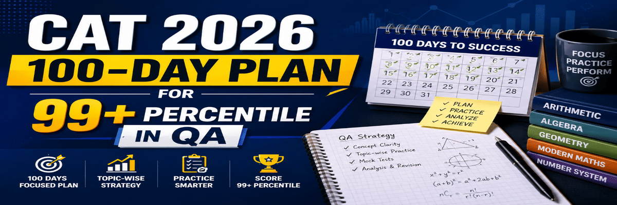 CAT 2026 100 Day Plan for 99 Plus Percentile in QA