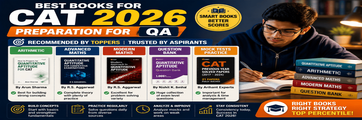 Best Books for CAT 2026 Preparation for QA