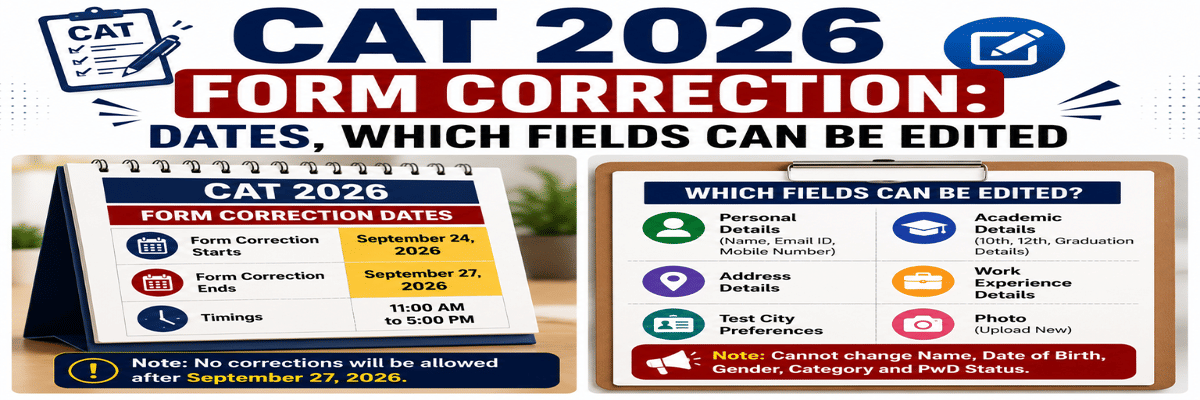 CAT 2026 Form Correction