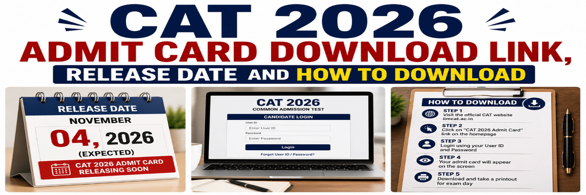 CAT 2026 Admit Card Release Date