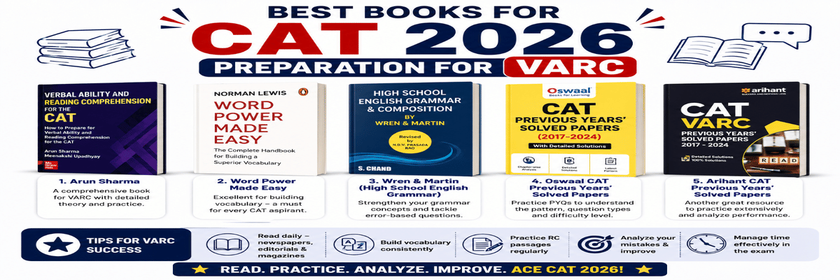 Best Books for CAT 2026 Preparation for VARC