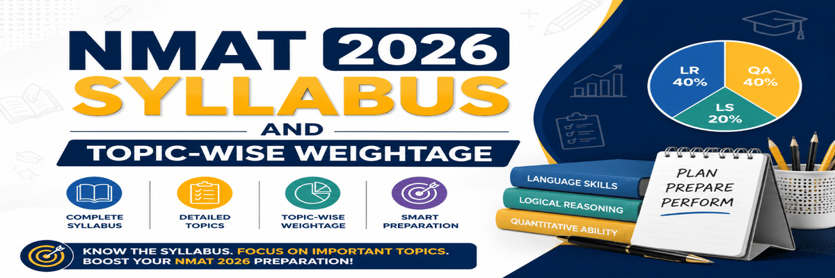 NMAT 2026 Syllabus and Topic-Wise Weightage