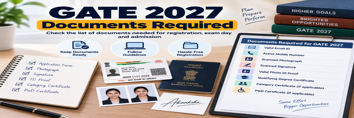GATE 2027 Documents Required