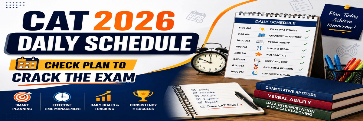 CAT 2026 Daily Schedule