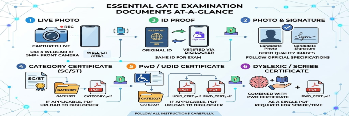 Documents Required for GATE 2027 Application