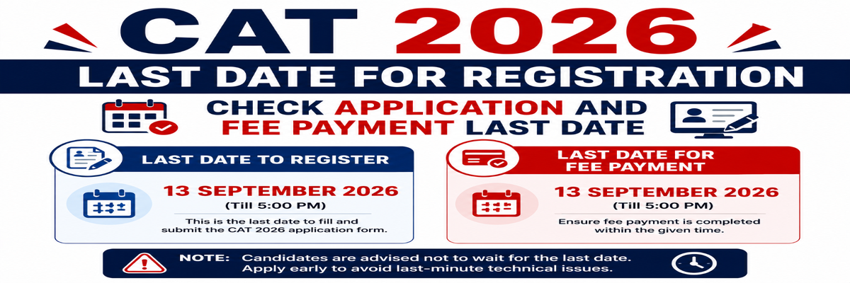 Last Date for CAT 2026 Registration