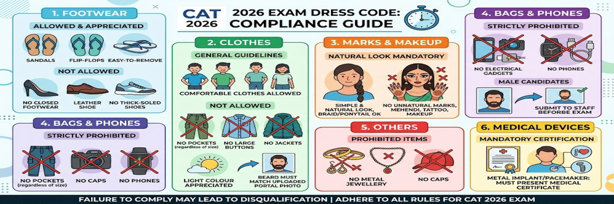 CAT 2026 Dress Code