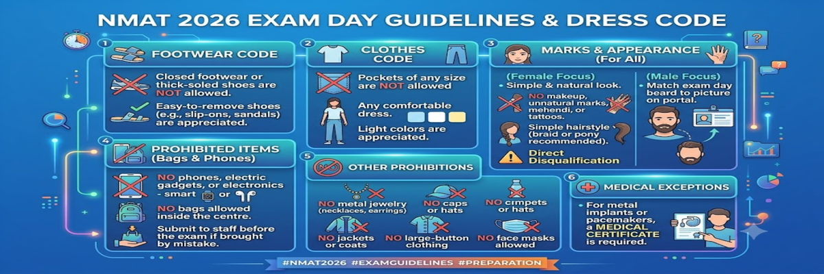 NMAT 2026 Exam Day Guidelines- Dress Code