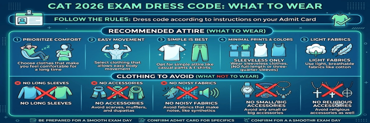 CAT 2026 Dress Code- What to Wear
